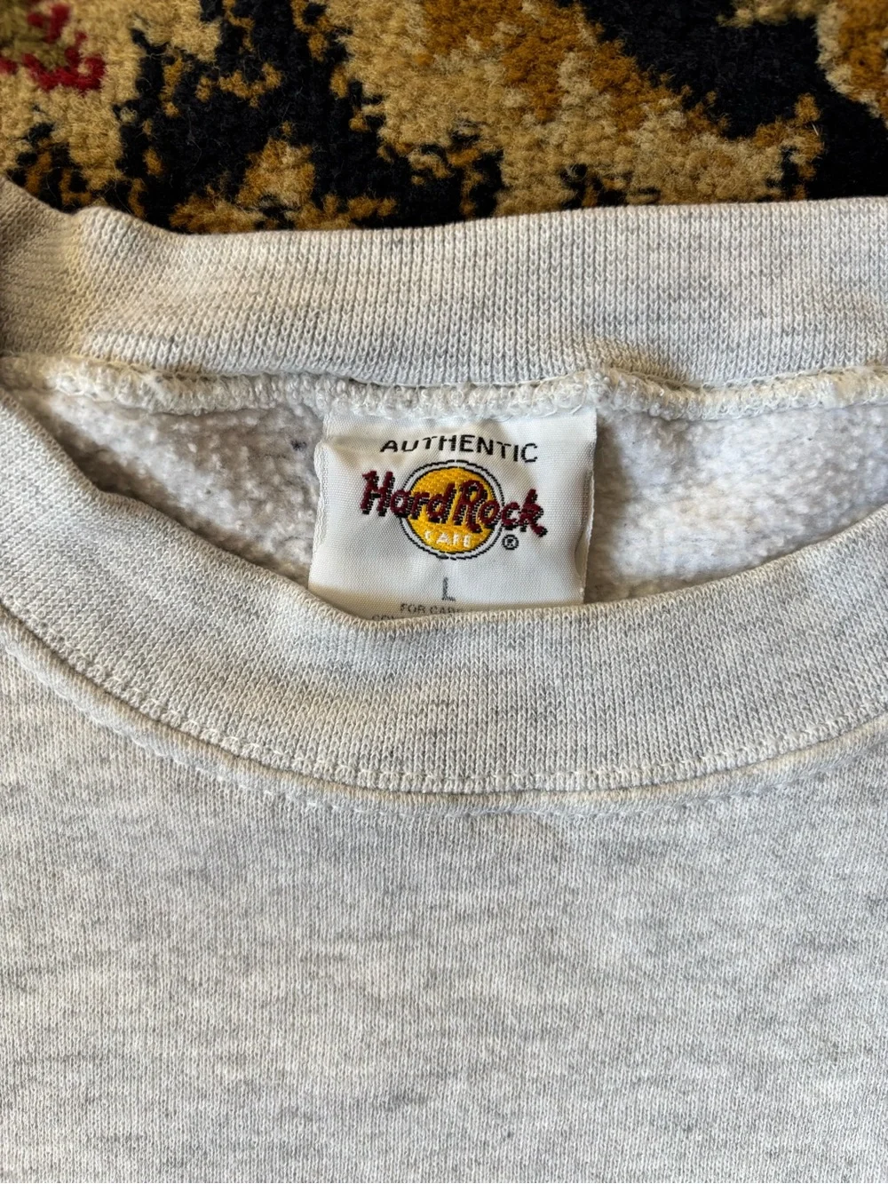 Hard Rock Cafe Hollywood Heather Gray Crewneck Sweatshirt